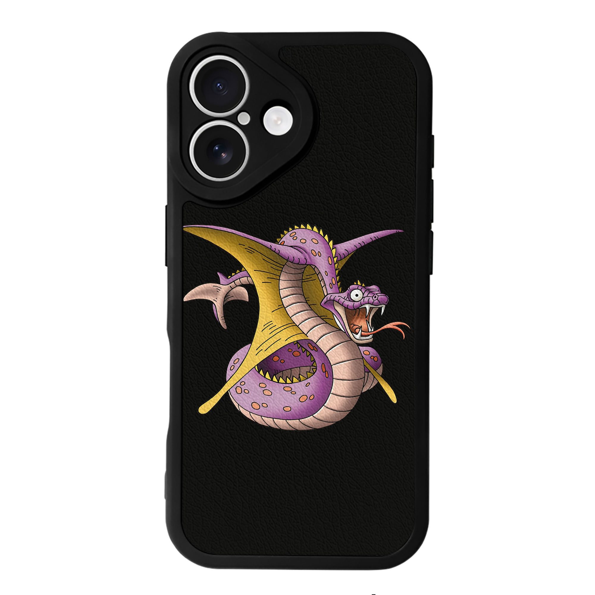 （画像用） ドラゴンクエスト Doragon Kuesuto Dragon Quest 【iPhone 16シリーズ対応】シリコンスマホケース（レザー調） 材質：シリコン